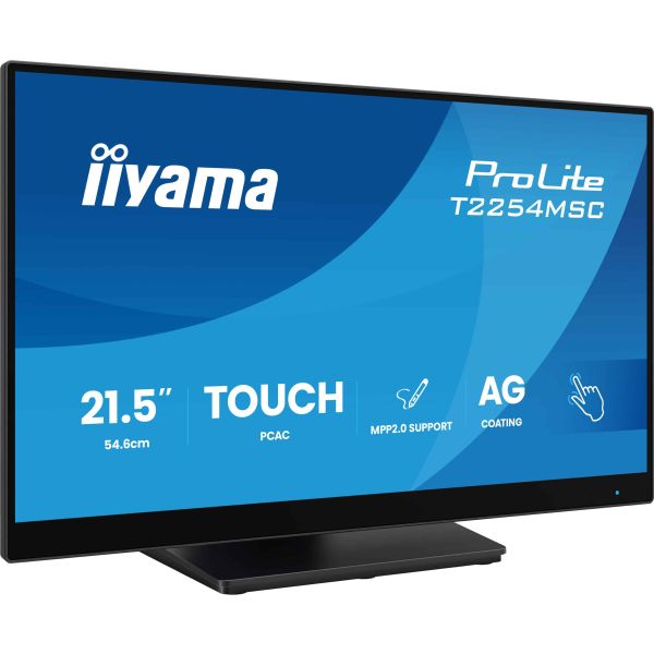 iiyama T2254MSC-B2AG computer monitor 54,6 cm (21.5") 1920 x 1080 Pixels Full HD LED Touchscreen Zwart (T2254MSC-B2AG)