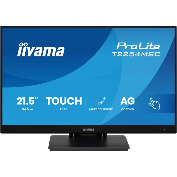 iiyama T2254MSC-B2AG computer monitor 54,6 cm (21.5") 1920 x 1080 Pixels Full HD LED Touchscreen Zwart (T2254MSC-B2AG)