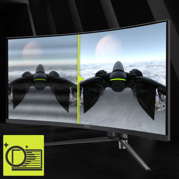 MSI MAG 345CQRDE computer monitor 86,4 cm (34") 3440 x 1440 Pixels UltraWide Dual Quad HD Zwart (9S6-3DD14H-003 |9S6-3DD14H-027)