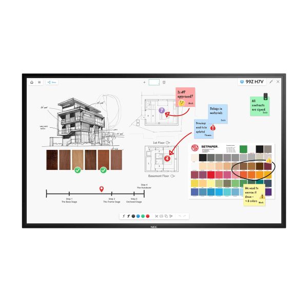 NEC MultiSync M861 IGB Digitale signage flatscreen 2,18 m (86") LCD 500 cd/m² 4K Ultra HD Zwart Touchscreen 24/7 (60005949)