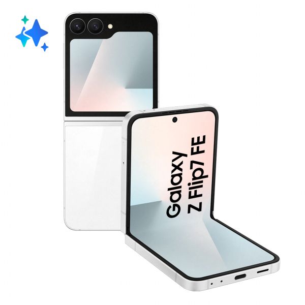 Samsung Galaxy Z Flip7 FE 17 cm (6.7") 5G 8 GB 256 GB 4000 mAh Wit (SM-F761BZWHEUE) Samsung Galaxy Z Flip7 FE 17 cm (6.7") 5G 8 GB 256 GB 4000 mAh Wit (SM-F761BZWHEUE)