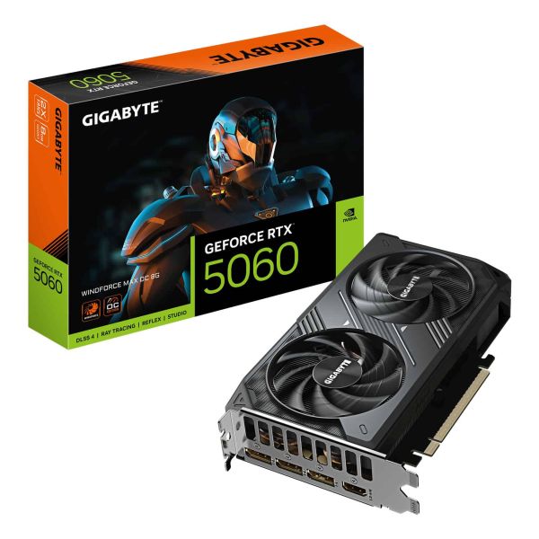 GIGABYTE GeForce RTX 5060 WINDFORCE MAX OC 8G NVIDIA 8 GB GDDR7 (GV-N5060WF2MAX OC-8GD)