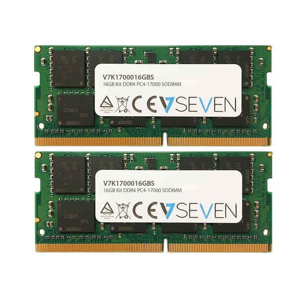 V7 V7K1700016GBS geheugenmodule 16 GB 2 x 8 GB DDR4 (V7K1700016GBS) V7 V7K1700016GBS geheugenmodule 16 GB 2 x 8 GB DDR4 (V7K1700016GBS)