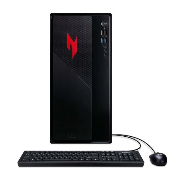 Acer Nitro 50 (N50-660) Intel Core Ultra 7 265F 32 GB DDR5-SDRAM 1 TB SSD NVIDIA GeForce RTX 5060 Windows 11 Home Desktop PC Zwart, Rood (DG.E4FEG.006)