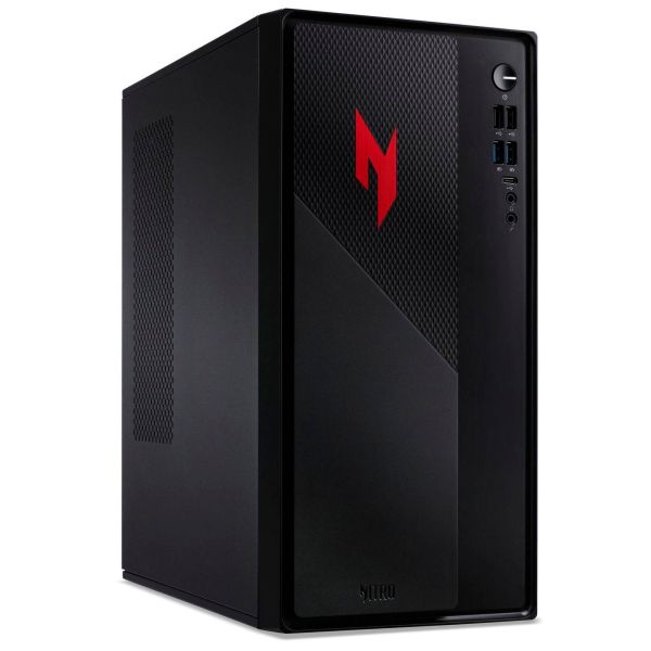 Acer Nitro 50 (N50-660) Intel Core Ultra 7 265F 32 GB DDR5-SDRAM 1 TB SSD NVIDIA GeForce RTX 5060 Windows 11 Home Desktop PC Zwart, Rood (DG.E4FEG.006)