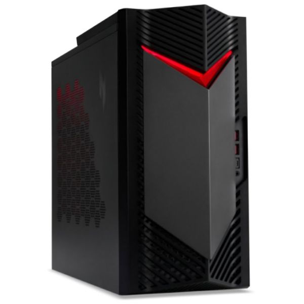 Acer Nitro 50 (N50-660) Intel Core Ultra 7 265F 32 GB DDR5-SDRAM 1 TB SSD NVIDIA GeForce RTX 5060 Windows 11 Home Desktop PC Zwart, Rood (DG.E4FEG.006)