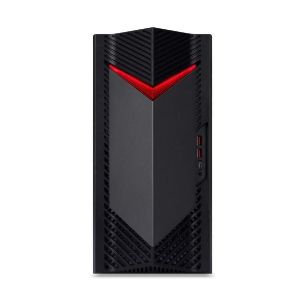 Acer Nitro 50 (N50-660) Intel Core Ultra 7 265F 32 GB DDR5-SDRAM 1 TB SSD NVIDIA GeForce RTX 5060 Windows 11 Home Desktop PC Zwart, Rood (DG.E4FEG.006)