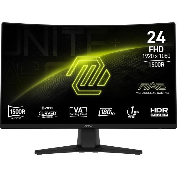 MSI MAG 242C computer monitor 59,9 cm (23.6") 1920 x 1080 Pixels Full HD LCD Zwart (9S6-3BC31T-009)