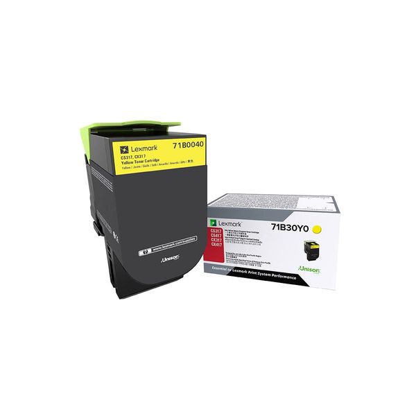 Lexmark 71B0040 tonercartridge 1 stuk(s) Origineel Geel (71B0040)