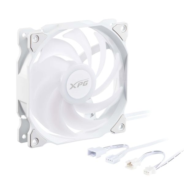 XPG VENTO 120 ARGB PWM Computer behuizing Ventilator 12 cm Wit 1 stuk(s) (75261403)