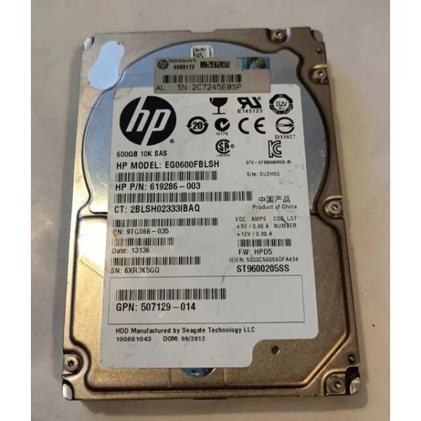 HP HDD 900GB 6G SAS 10K 2.5in (RP001236393)