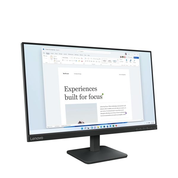 Lenovo L24-4e computer monitor 60,5 cm (23.8") 1920 x 1080 Pixels Full HD LCD Zwart (68C2KAC1EU)