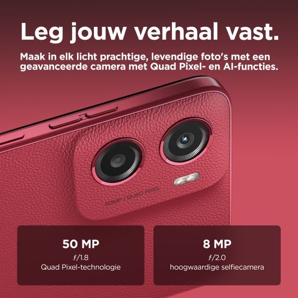 Motorola moto g05 16,9 cm (6.67") Dual SIM Android 15 4G USB Type-C 4 GB 128 GB 5200 mAh Rood (PB6L0009ES)