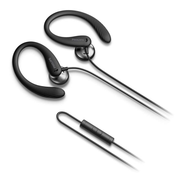 Philips TAA1105BK/00 hoofdtelefoon/headset Bedraad oorhaak, In-ear Sporten Zwart (TAA1105BK/00)