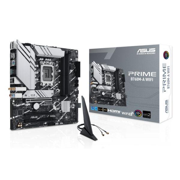 ASUS PRIME B760M-A WIFI Intel B760 LGA 1700 micro ATX (90MB1EL0-M0EAY0)