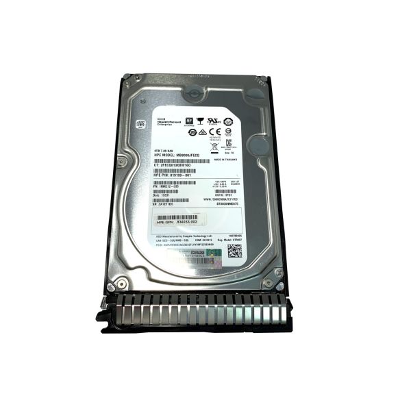 HP 8TB 12G SAS 7.2K LFF 512e (819201-S21-RFB)