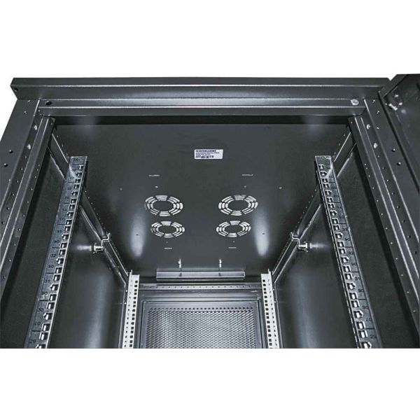 Intellinet 19" serverkast vrijstaand, 42U, 800x1000 mm (breedte x diepte), zwart, bouwpakket (flatpack), max. 1500 kg, meerpuntsdeurslot, 1 slot per zijpaneel, bruikbare diepte 123–773 mm, IP20, staal (713276) Intellinet 19" serverkast vrijstaand, 42U, 800x1000 mm (breedte x diepte), zwart, bouwpakket (flatpack), max. 1500 kg, meerpuntsdeurslot, 1 slot per zijpaneel, bruikbare diepte 123–773 mm, IP20, staal