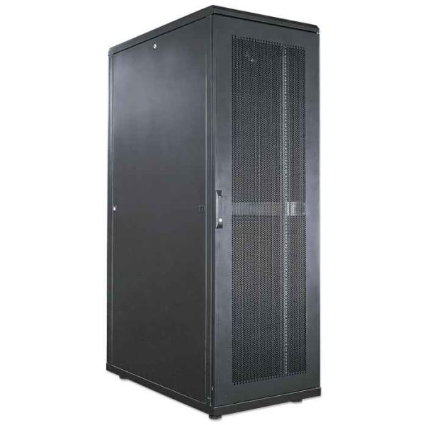 Intellinet 19" serverkast vrijstaand, 42U, 800x1000 mm (breedte x diepte), zwart, bouwpakket (flatpack), max. 1500 kg, meerpuntsdeurslot, 1 slot per zijpaneel, bruikbare diepte 123–773 mm, IP20, staal (713276) Intellinet 19" serverkast vrijstaand, 42U, 800x1000 mm (breedte x diepte), zwart, bouwpakket (flatpack), max. 1500 kg, meerpuntsdeurslot, 1 slot per zijpaneel, bruikbare diepte 123–773 mm, IP20, staal