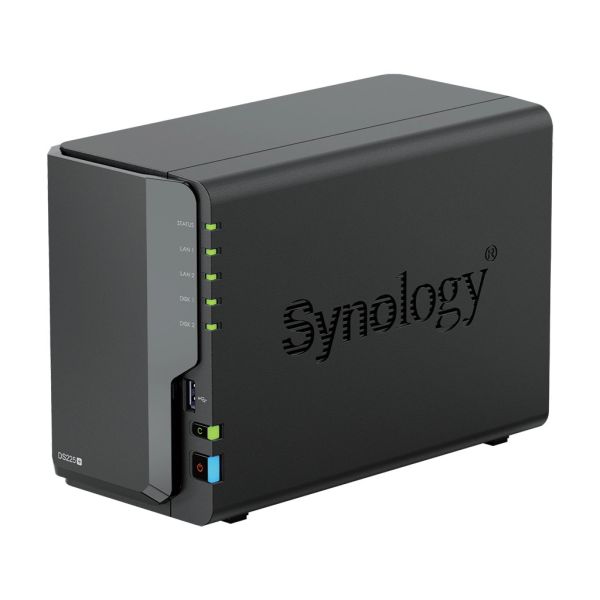 Synology DS225+ 2Bay 24TB NAS met 2x 12TB Synology Plus HDD (DS225P-212SYN)
