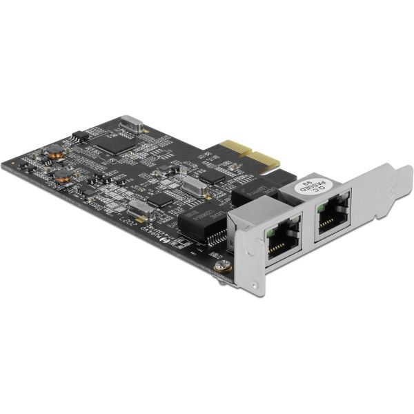 Delock PCI Express x4 Netzwerkkarte Gigabit LAN 4 x RJ45 mit PoE+ i350 (86097)