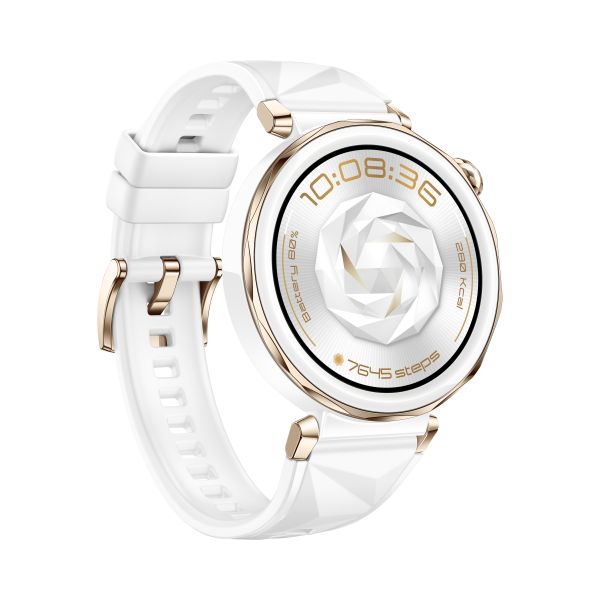 Huawei WATCH GT5 Pro 42mm 3,35 cm (1.32") AMOLED Digitaal 466 x 466 Pixels Wit GPS (55020DRB)