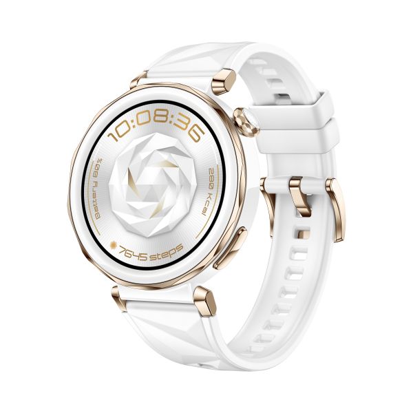 Huawei WATCH GT5 Pro 42mm 3,35 cm (1.32") AMOLED Digitaal 466 x 466 Pixels Wit GPS (55020DRB)