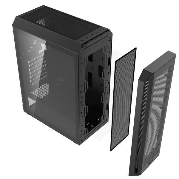 XPG VALOR AIR PLUS Midi Tower Zwart (75261537)
