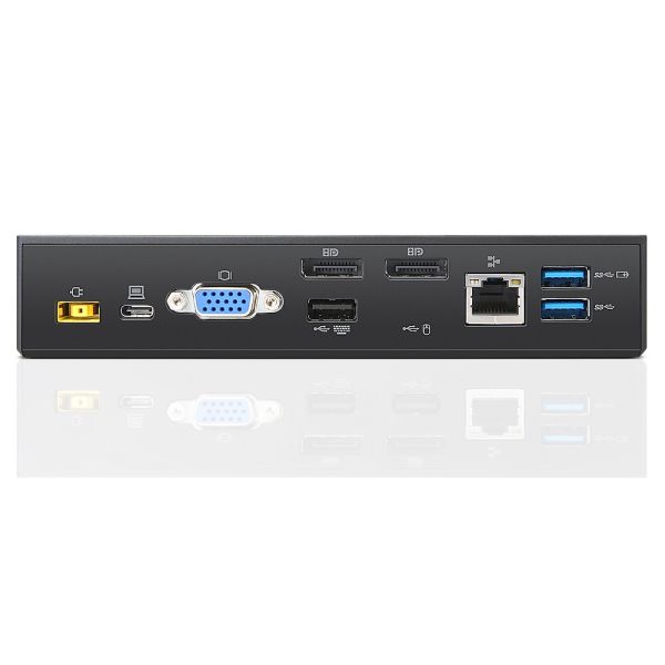Lenovo 40A90090DK laptop dock & poortreplicator Bedraad USB 3.2 Gen 1 (3.1 Gen 1) Type-C Zwart (40A90090DK)
