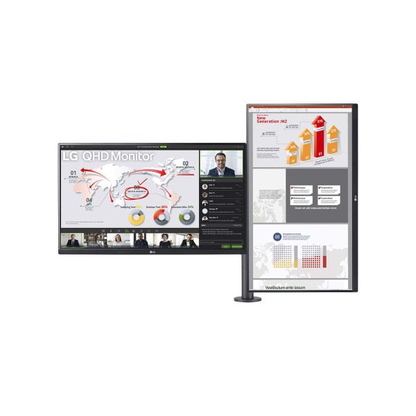 LG 27QP88DP-BS computer monitor 68,6 cm (27") 2560 x 1440 Pixels Quad HD LED Zwart (27QP88DP-BS.AEU)