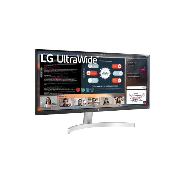 LG 29WN600-W computer monitor 73,7 cm (29") 2560 x 1080 Pixels UltraWide Full HD LED Zilver (29WN600-W)