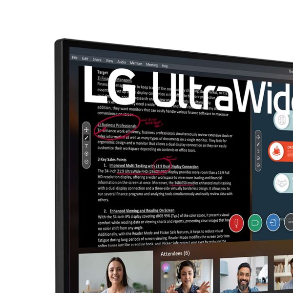 LG 29WP500-B 73,7 cm (29") 2560 x 1080 Pixels UltraWide Full HD LED Zwart (29WP500-B)
