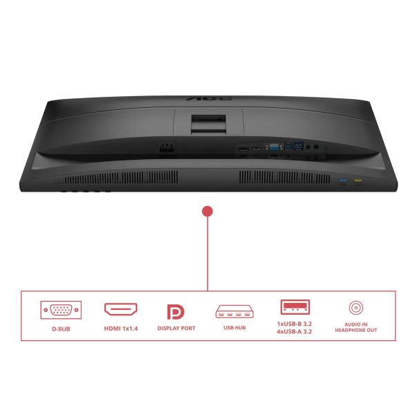 AOC 27E4U computer monitor 68,6 cm (27") 1920 x 1080 Pixels Full HD LED Zwart (27E4CV)