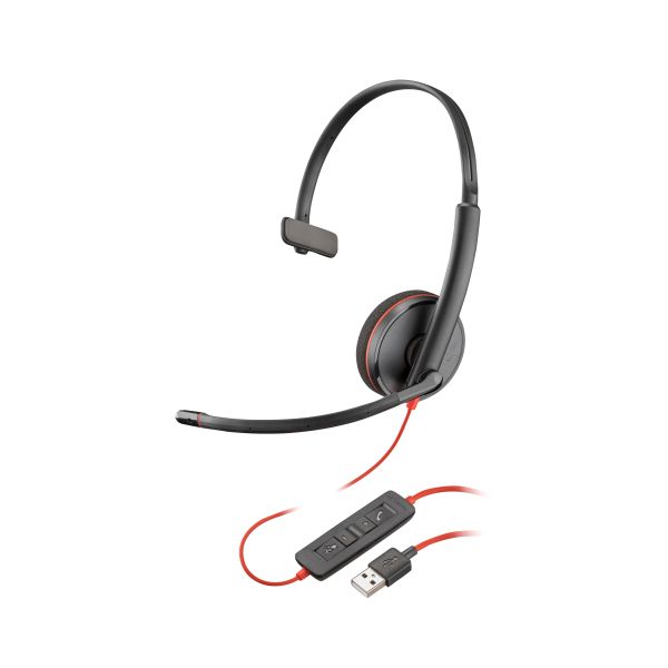 HP Poly Poly Blackwire C3210 zwarte USB-A-headset (bulk) (77R24A6)