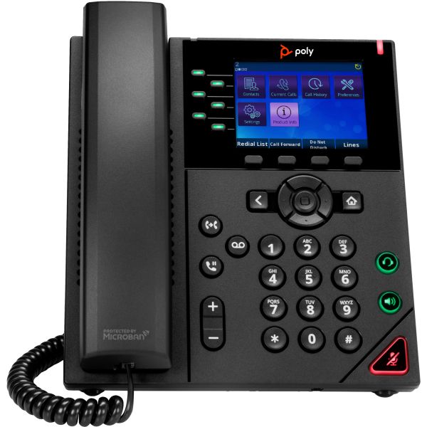 Poly OBi VVX 350 6-lijns IP-telefoon met PoE-ondersteuning (89B59AA)