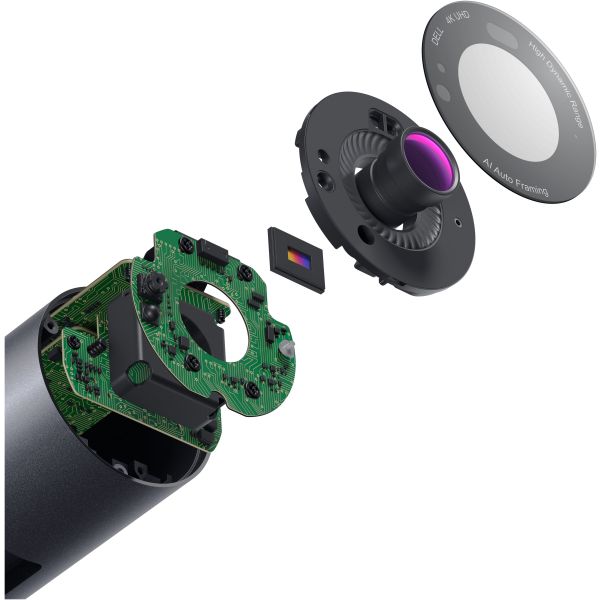 DELL WB7022 webcam 8,3 MP 3840 x 2160 Pixels USB Zwart (319-BBHP)