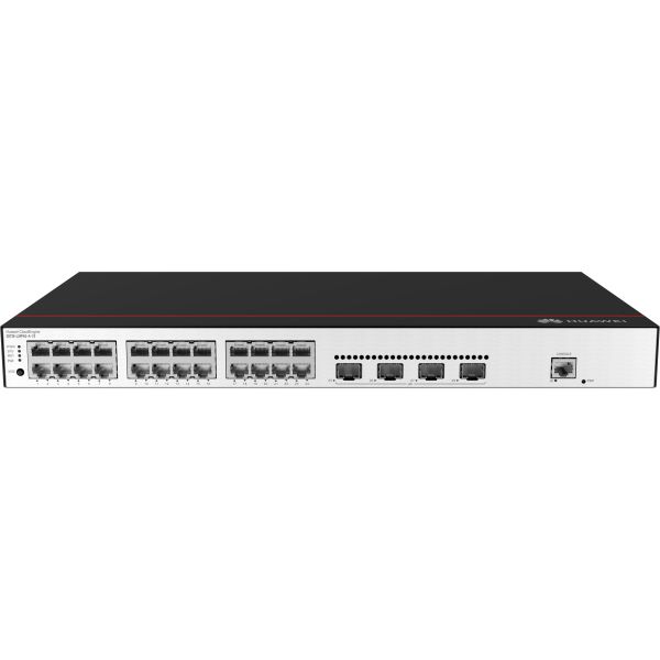 Huawei CloudEngine S5735-L24P4S-A-V2 Managed L3 Gigabit Ethernet (10/100/1000) Power over Ethernet (PoE) 1U Zwart, Zilver (S5735-L24P4S-A-V2) Huawei CloudEngine S5735-L24P4S-A-V2 Managed L3 Gigabit Ethernet (10/100/1000) Power over Ethernet (PoE) 1U Zwart, Zilver (S5735-L24P4S-A-V2)