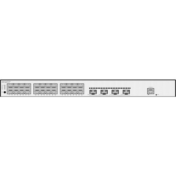 Huawei CloudEngine S5735-L24P4S-A-V2 Managed L3 Gigabit Ethernet (10/100/1000) Power over Ethernet (PoE) 1U Zwart, Zilver (S5735-L24P4S-A-V2)