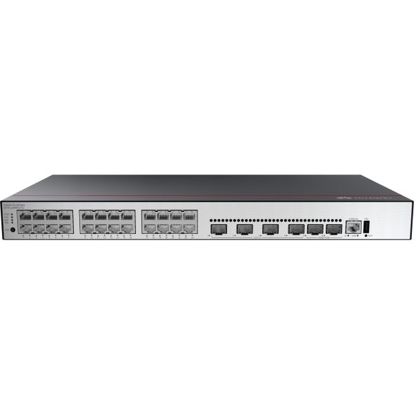 Huawei CloudEngine S5735-L24P4XE-A-V2 Managed L3 Gigabit Ethernet (10/100/1000) Power over Ethernet (PoE) 1U Zwart, Zilver (S5735-L24P4XE-A-V2) Huawei CloudEngine S5735-L24P4XE-A-V2 Managed L3 Gigabit Ethernet (10/100/1000) Power over Ethernet (PoE) 1U Zwart, Zilver (S5735-L24P4XE-A-V2)