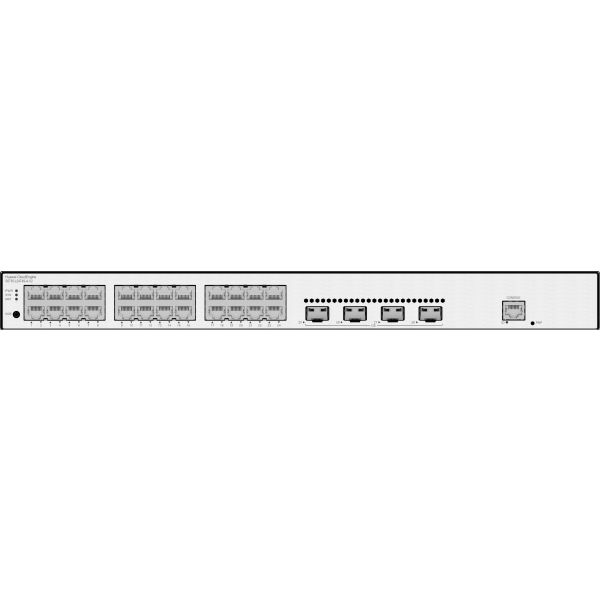 Huawei CloudEngine S5735-L24T4S-A-V2 Managed L3 Gigabit Ethernet (10/100/1000) 1U Zwart, Zilver (S5735-L24T4S-A-V2)
