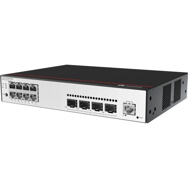 Huawei CloudEngine S5735-L8T4S-A-V2 Managed L3 Gigabit Ethernet (10/100/1000) 1U Zwart, Zilver (S5735-L8T4S-A-V2)