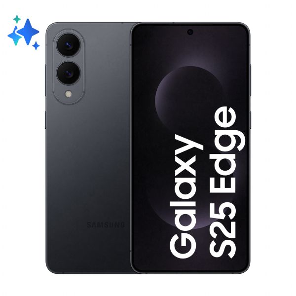 Samsung Galaxy S25 Edge 17 cm (6.7") Dual SIM Android 15 5G USB Type-C 12 GB 512 GB 3900 mAh Zwart (SM-S937BZKGEUE) Samsung Galaxy S25 Edge 17 cm (6.7") Dual SIM Android 15 5G USB Type-C 12 GB 512 GB 3900 mAh Zwart (SM-S937BZKGEUE)