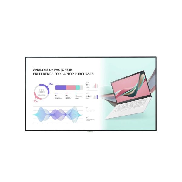LG 98UH5J-H beeldkrant Digitale signage flatscreen 2,49 m (98") LCD Wifi 500 cd/m² 4K Ultra HD Zwart WebOS 24/7 (98UH5J-H)