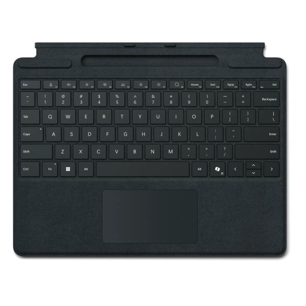 Microsoft Surface Pro X/8/9 Signature Keyboard with Copilot Button and Pen Storage - Black (8XB-00141)