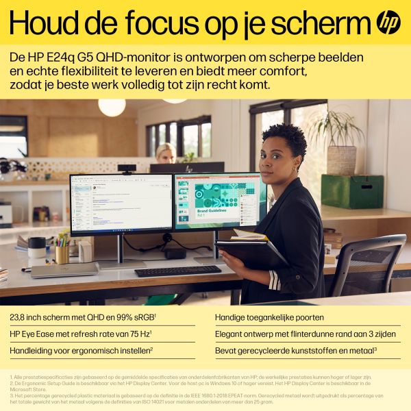 HP E24q G5 QHD-monitor (6N4F1AA)
