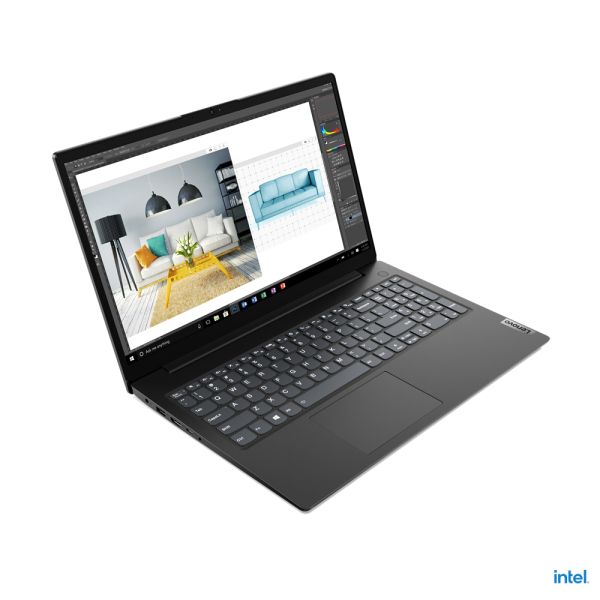 Lenovo V15 Intel® Celeron® N N4500 Laptop 39,6 cm (15.6") Full HD 8 GB DDR4-SDRAM 256 GB SSD Wi-Fi 5 (802.11ac) Gratis DOS Zwart (82QY00PEIX)