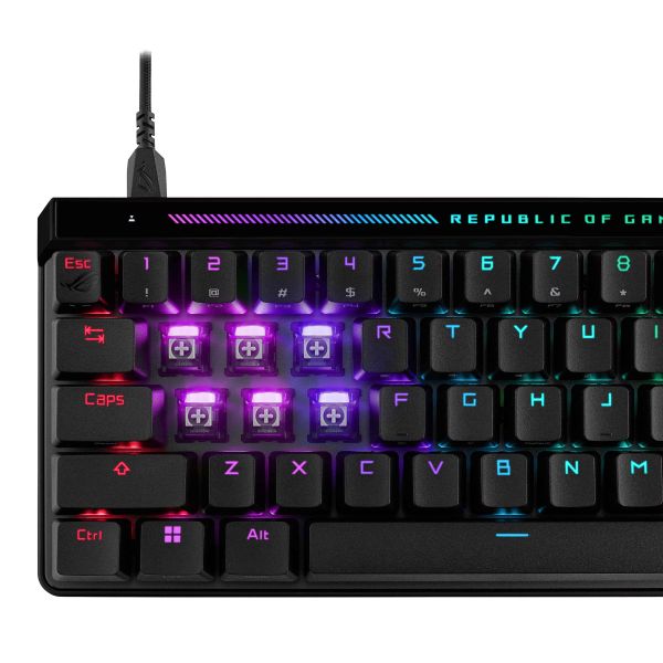 ASUS M605 ROG FALCHION ACE HFX/HFX/US/PBT toetsenbord Gamen USB QWERTY US International Zwart (90MP03VE-BKUA20)