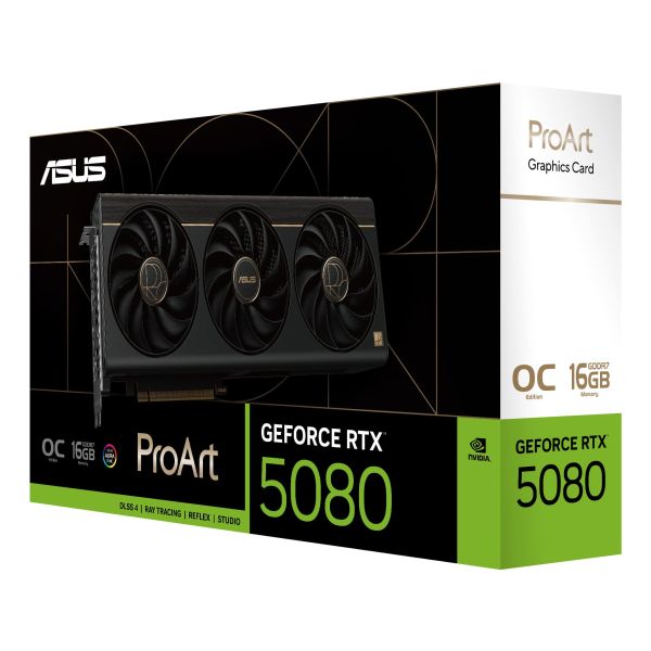ASUS ProArt -RTX5080-O16G NVIDIA GeForce RTX 5080 16 GB GDDR7 (90YV0N30-M0NA00)  ASUS ProArt -RTX5080-O16G NVIDIA GeForce RTX 5080 16 GB GDDR7 (90YV0N30-M0NA00)