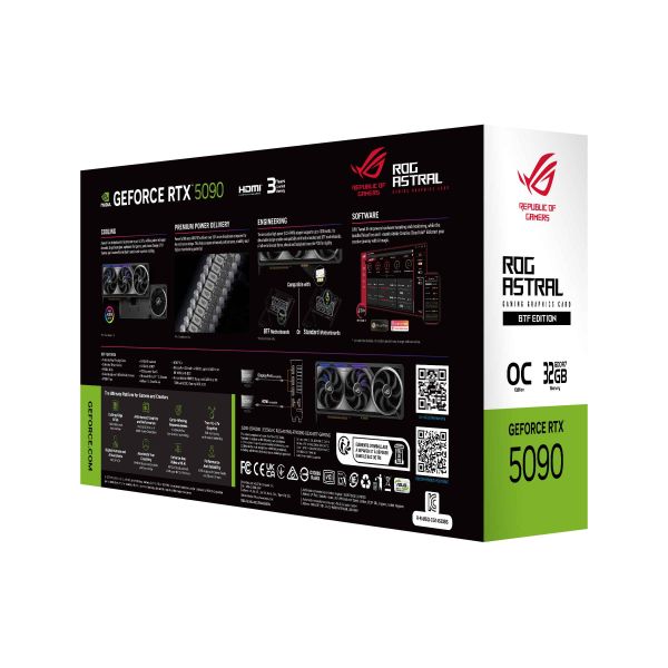 ASUS ROG-ASTRAL-RTX5090-O32G-BTF-GAMING NVIDIA GeForce RTX 5090 32 GB GDDR7 (90YV0NF0-M0NA00) ASUS ROG-ASTRAL-RTX5090-O32G-BTF-GAMING NVIDIA GeForce RTX 5090 32 GB GDDR7 (90YV0NF0-M0NA00)