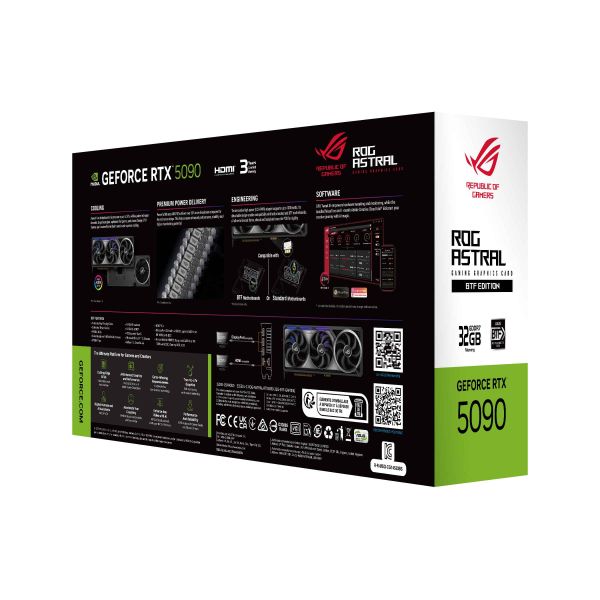 ASUS ROG-ASTRAL-RTX5090-32G-BTF-GAMING NVIDIA GeForce RTX 5090 32 GB GDDR7 (90YV0NF1-M0NA00)