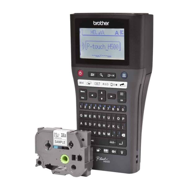 Brother PT-H500 labelprinter 180 x 180 DPI 30 mm/sec Bedraad TZe QWERTY (PTH500VT1)  Brother PT-H500 labelprinter 180 x 180 DPI 30 mm/sec Bedraad TZe QWERTY (PTH500VT1)